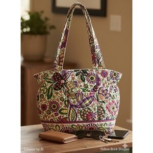 Vera Bradley Viva La Vera Cinch Top Tote Laura Bag Retired Pattern
